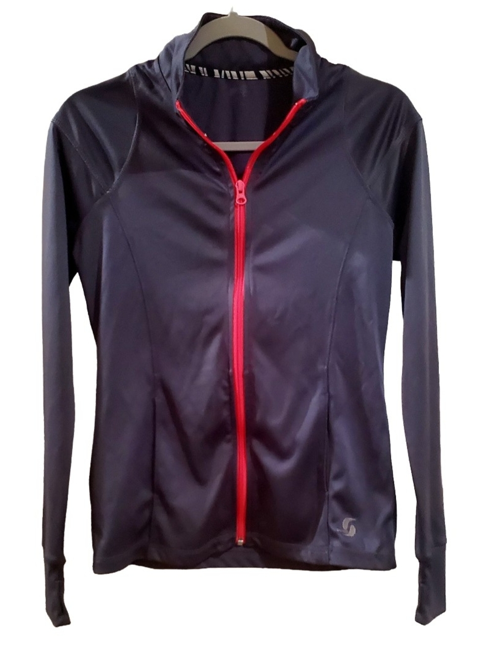 Soffe Gray Jacket with Bright Pink Center Zip
